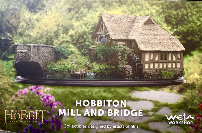 Hobbiton Mill & Bridge Der Hobbit: Eine unerwartete Reise 31 x 17 cm Diorama Environment Statue Weta