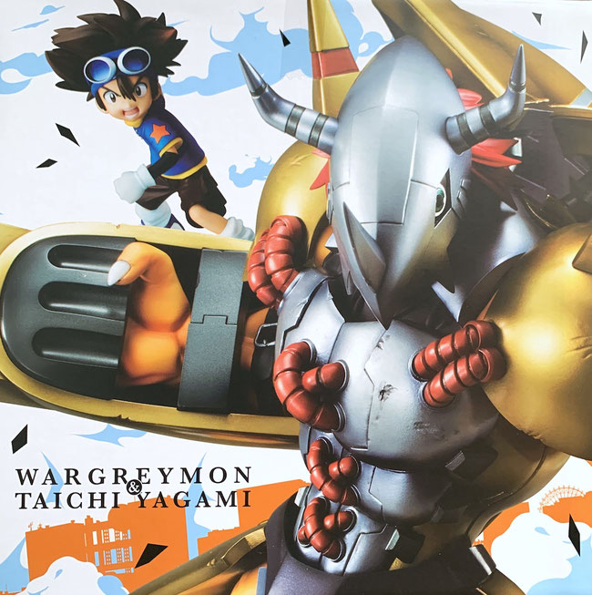 Wargreymon & Tai Digimon Adventure G.E.M. Serie Anime Statue 25cm Megahouse