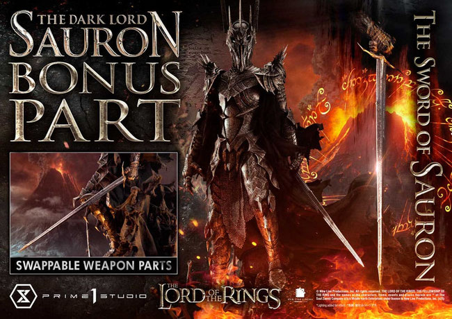 The Dark Lord Sauron Bonus Version 1/3 Herr der Ringe Museum Masterline Series Statue 117cm Prime 1 Studio