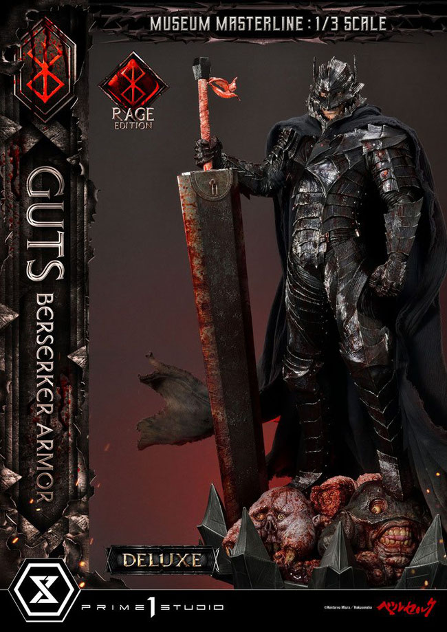 Guts Berserker Armor Rage Edition Deluxe Bonus Version 1/3 Berserk Museum Masterline Anime Manga Statue 121cm Prime 1 Studio