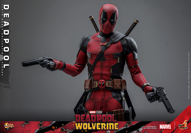 Deadpool 1/6 Deadpool & Wolverine Movie Masterpiece Marvel Actionfigur 31cm Hot Toys