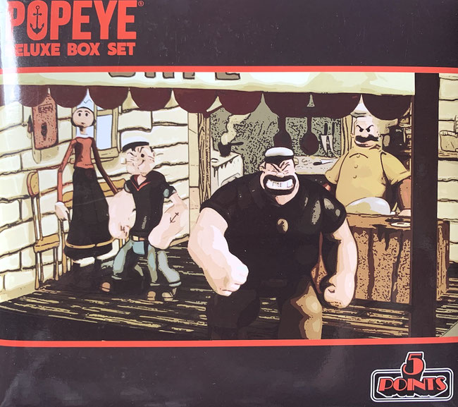 Popeye 5 Points Actionfiguren Deluxe Box Set 9cm Mezco Toys
