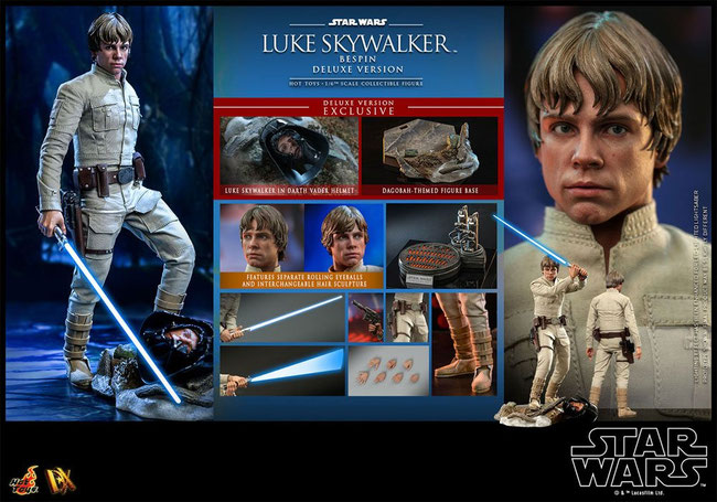 Luke Skywalker Bespin ( Deluxe Version Exclusive ) 1/6 Star Wars Episode V Movie Masterpiece Actionfigur 28cm Hot Toys