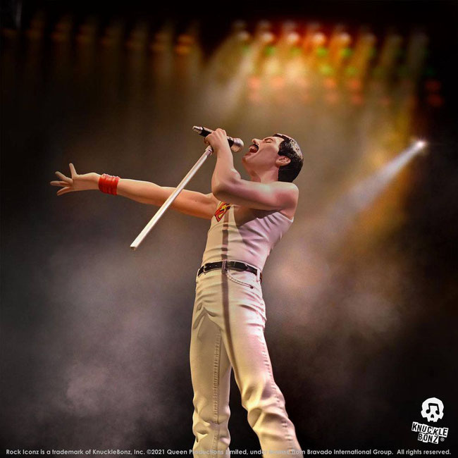 Freddie Mercury 1/8 Queen Rock Iconz Statue Limited Edition 23cm Knucklebonz