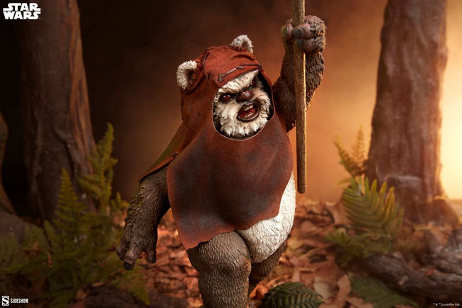 Wicket 1/4 Star Wars Episode VI - Die Rückkehr der Jedi-Ritter Premium Format Statue 46cm Sideshow