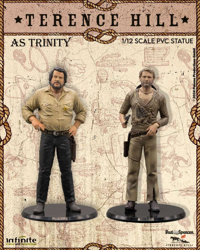 Bud Spencer as Bambino & Terence Hill as Trinity 1/12 Pvc Statuen 16/15cm 2er Set Infinite 