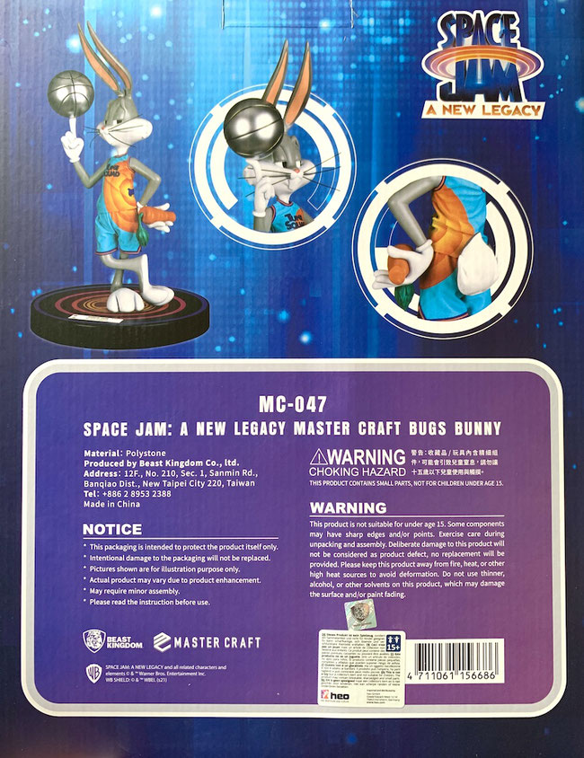 Bugs Bunny Space Jam A New Legacy Master Craft Statue 43cm Beast Kingdom Toys