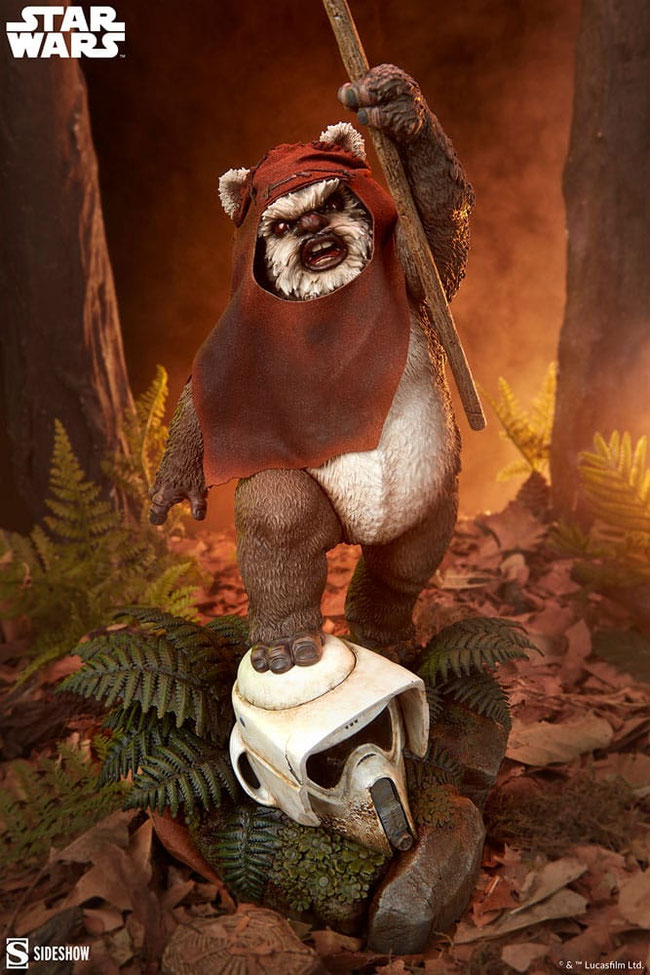 Wicket 1/4 Star Wars Episode VI - Die Rückkehr der Jedi-Ritter Premium Format Statue 46cm Sideshow