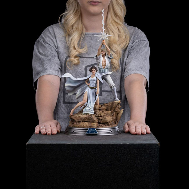 Luke and Leia 1/10 Star Wars Deluxe Art Scale Statue 41cm Iron Studios