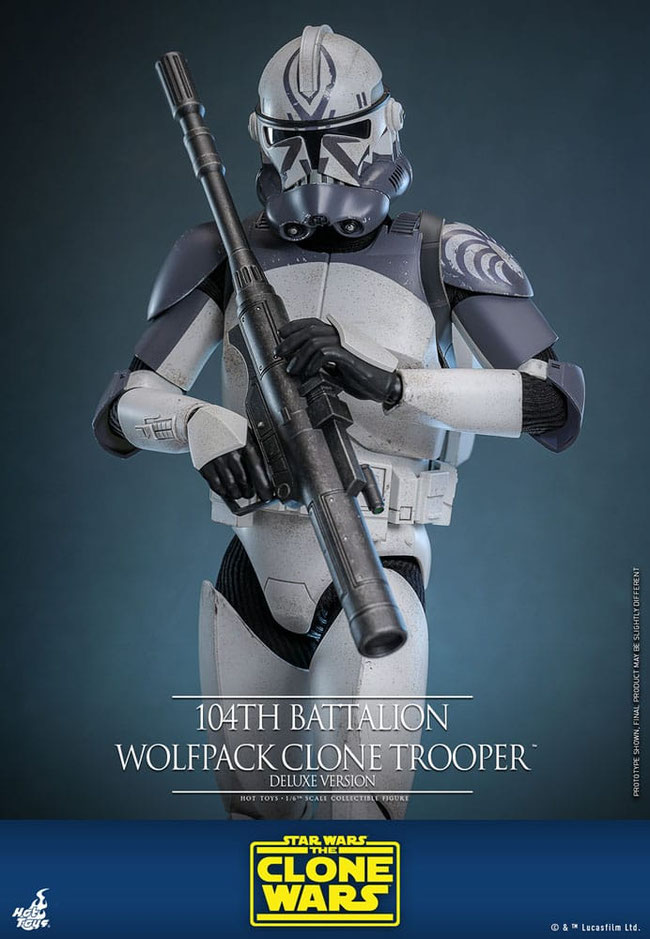 104th Battalion Wolfpack Clone Trooper Deluxe Version 1/6 Star Wars The Clone Wars Actionfigur 30cm Hot Toys