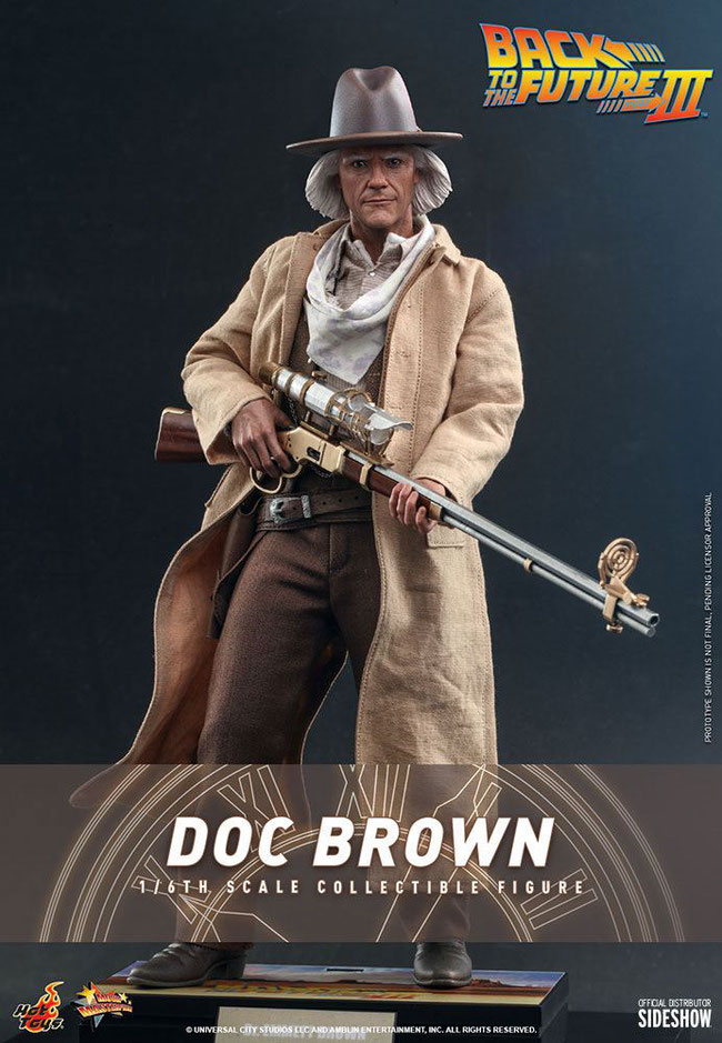 Doc Brown 1/6 Zurück in die Zukunft III Movie Masterpiece Actionfigur 32cm Hot Toys