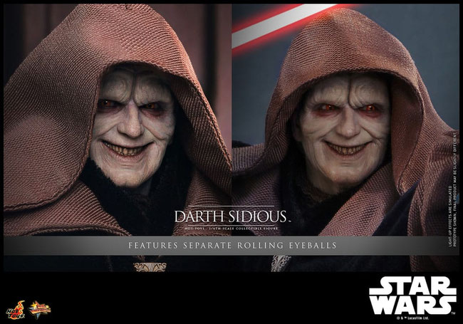 Darth Sidious ( Emperor )1/6 Star Wars Movie Masterpiece Actionfigur 29cm Hot Toys