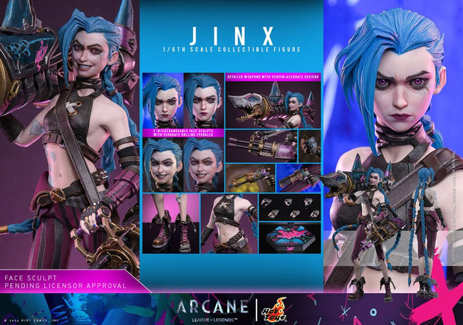 Jinx 1/6 Arcane Tv-Series Actionfigur 27cm Hot Toys