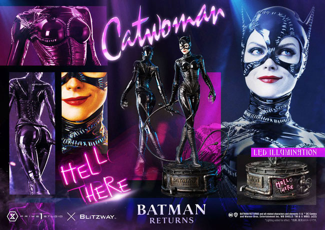 Catwoman ( Michelle Pfeiffer ) Bonus Version 1/3 Batman Returns 1989 DC Statue 75cm Prime 1 Studio