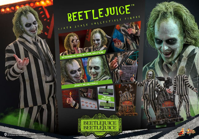 Beetlejuice 1/6 Betelgeuse Movie Masterpiece Actionfigur 30cm Hot Toys
