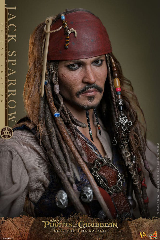 Captain Jack Sparrow ( Deluxe Version ) 1/6 Pirates of the Caribbean - Salazars Rache DX Actionfigur Movie Masterpiece 30cm Hot Toys