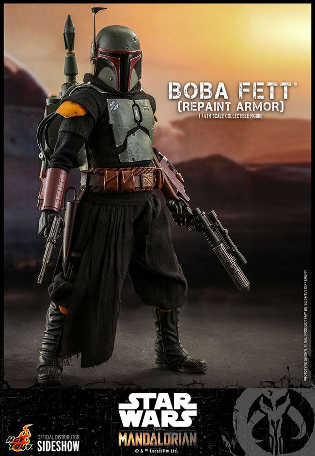 Boba Fett (Repaint Armor) 1/6 Star Wars The Mandalorian Actionfigur 30cm Hot Toys