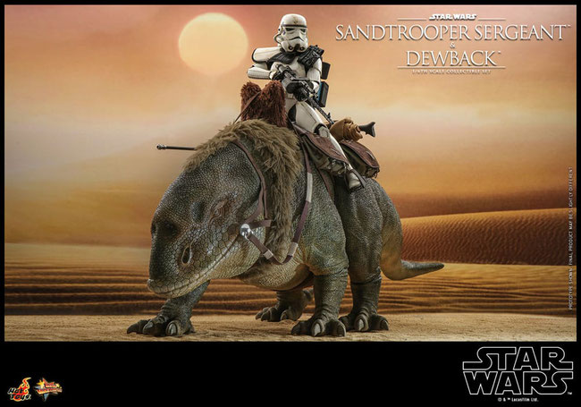 Sandtrooper Sergeant & Dewback 1/6 Star Wars Episode IV Actionfiguren 2er-Pack 30cm Hot Toys