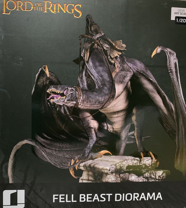 The Fell Beast 1/20 Demi Art Scale Herr der Ringe Statue Diorama 70cm Iron Studios ovp