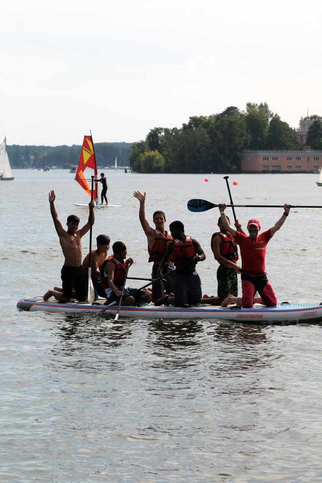 Wassersporttag mit Geflüchteten im Rahmen einer VDWS- Fortbildung