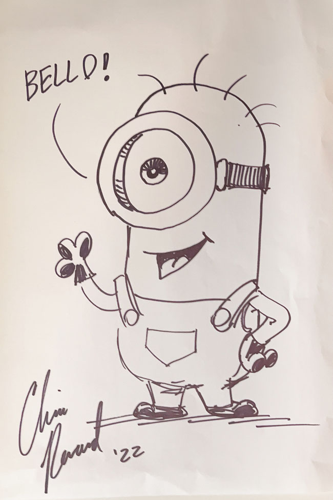 Autograph Cartoon Chris Renaud Autogramm