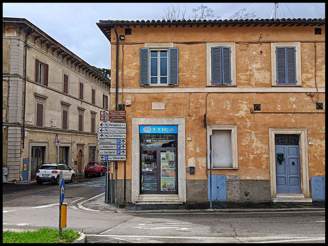 Pianta stradale di P.ta Ancona in Foligno.