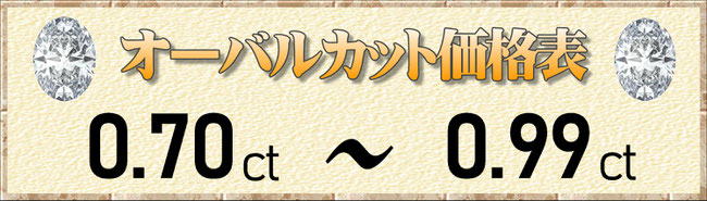 オーバルカット0.70ct～0.99ct