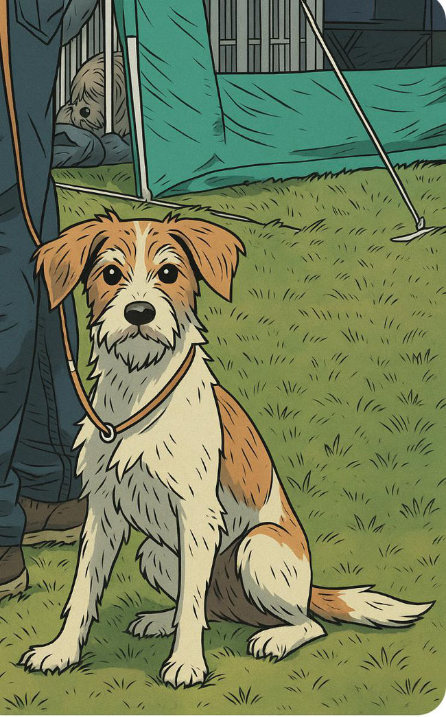 Comic Kromis Life Esso Zucht Hündin im Zwinger vom glatten Kiesel