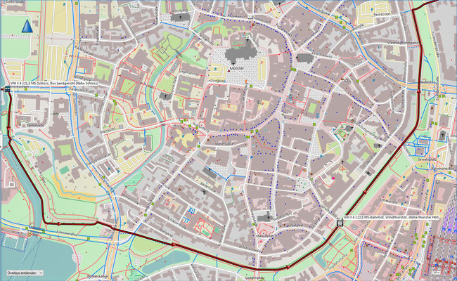 WH X 4 Sonderkarte 28a Münster-Stadtmitte (Südteil)