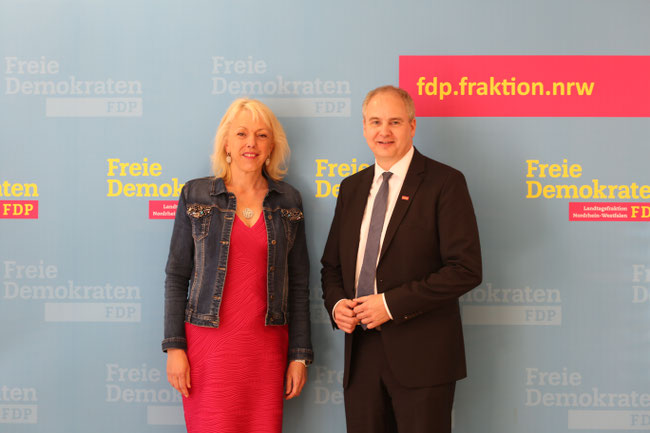 Susanne Schneider (FDP), Matthias Blum (Krankenhausgesellschaft NRW e.V.)