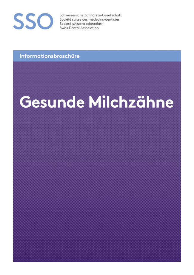 Merkblatt zu Milchzähnen und Zahnpflege bei Kindern