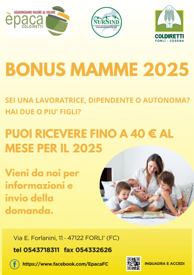 Bonus mamme 2025