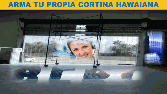 CORTINAS HAWAIANAS DE TIRAS DE PVC  BCRC REFRIGERACION