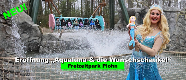 Freizeitpark Plohn Eröffnung Aqualuna und die Wunschschaukel Neuheit 2025 new Wild Swing ART Engineering
