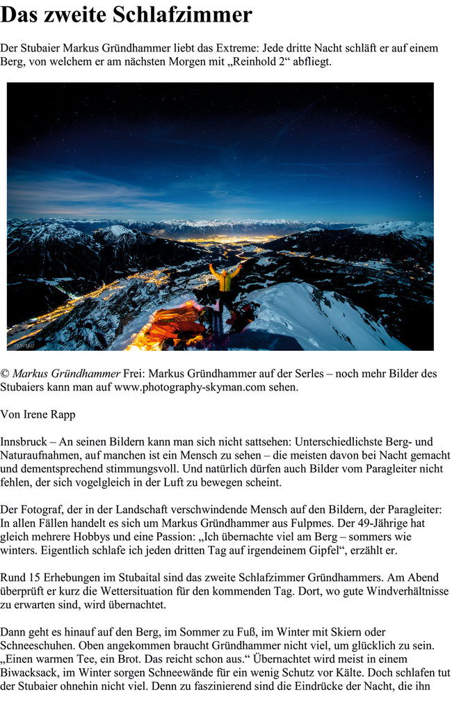 Tiroler Tageszeitung 2.1.2014