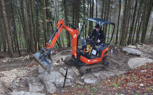 Arbeiten am Weltcupkurs in Albstadt © Erhard Goller