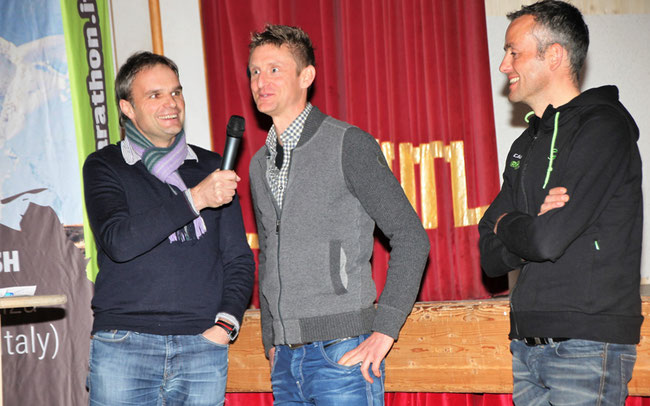 Profi-Talk: Josef Bernhart im Gespräch mit Ex-Weltmeister Roel Paulissen und Hannes Pallhuber © Günther Schöpf