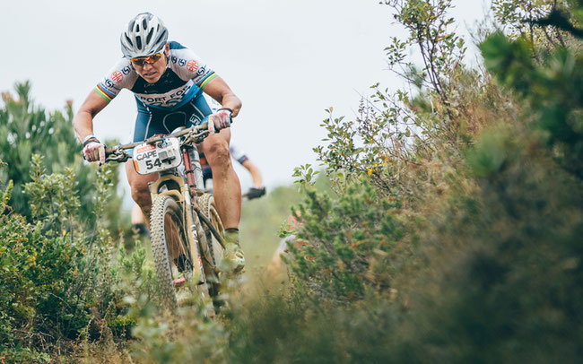 Sabine Spitz beim Cape Epic 2017 © Ashley Coetzer 