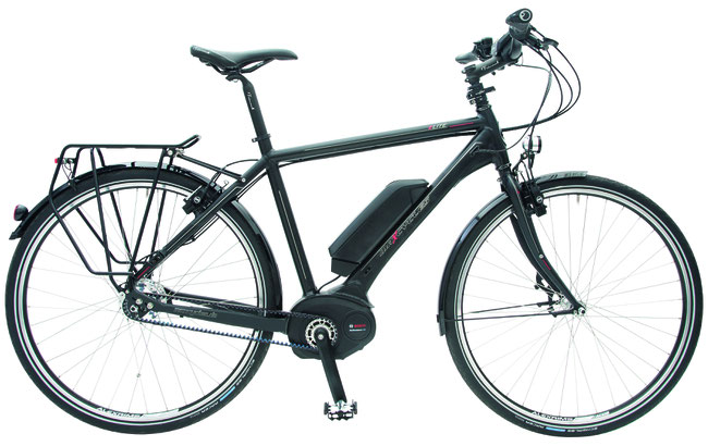 Das Maxcycles Elite Bosch als Diamantrahmen. 