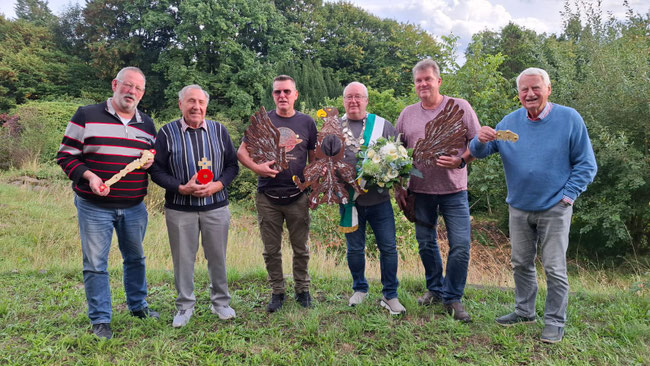 v. rechts: Udo Köster, Dieter Schilling, Chris Gudde, Bernd Scholler, Sven Stumpf, Dieter Borgböhmer