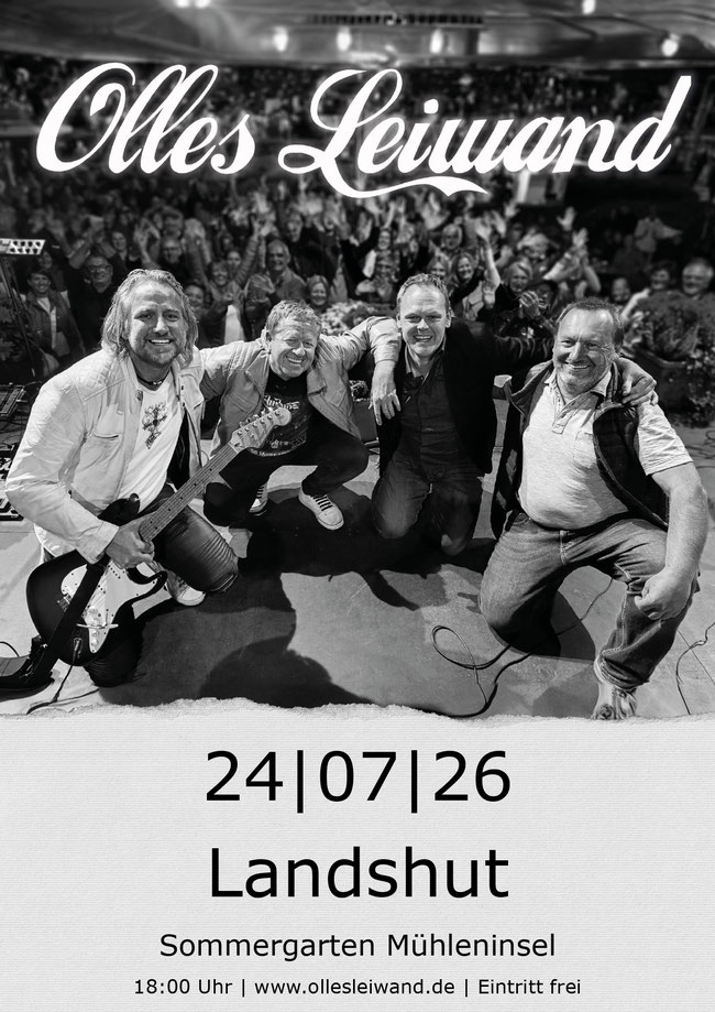 Olles Leiwand live mit Austropop im Sommergarten Landshut