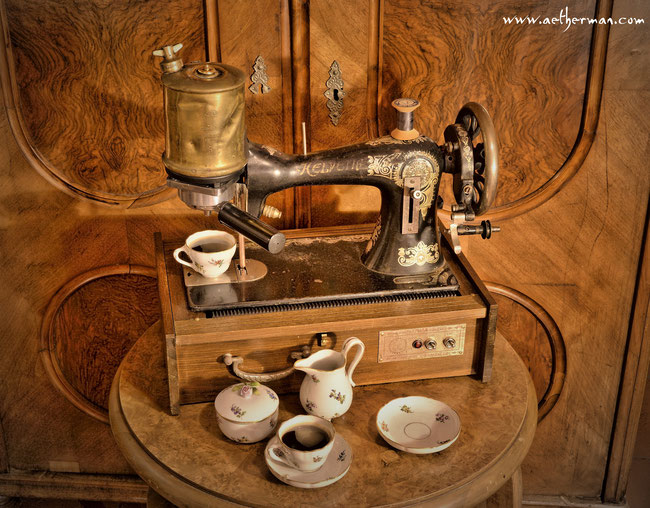 steampunk coffee machine - kaffeemaschine - dan aetherman