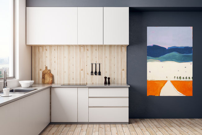 Bild orange hellblau grau beige - Schlösser in Slowenien
