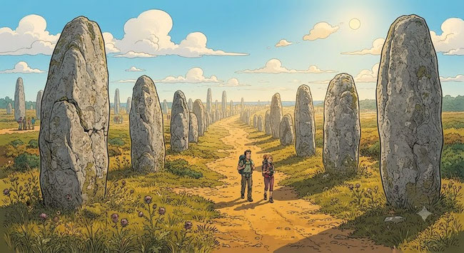 les-megalithes-de-carnac-dictee-cm1-cm2-promenade-menhirs