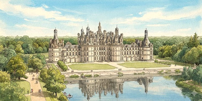 dictee-le-chateau-de-chambord-cm1-cm2-vue-generale
