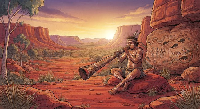 dictee-la-peinture-aborigene-cm2-didjeridoo