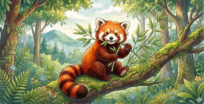 expose-sur-le-panda-roux-ce2-foret