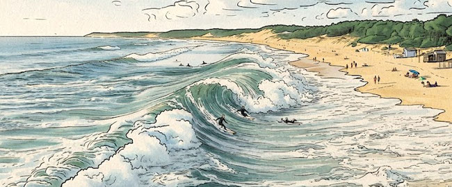 les-vacances-vagues-dictee-cm1