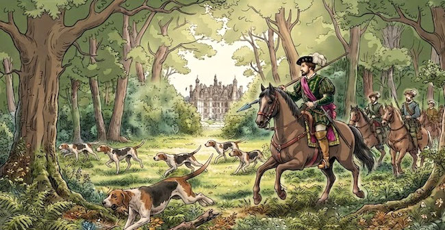 dictee-le-chateau-de-chambord-cm1-cm2-chasse