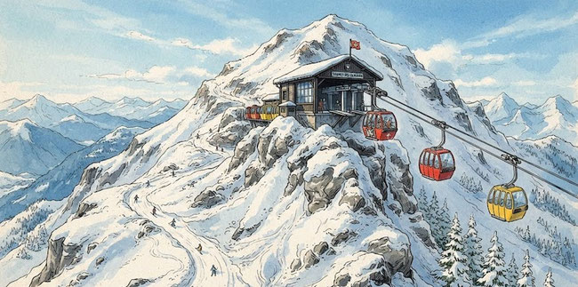 la-montagne-dictee-cm1-telecabine